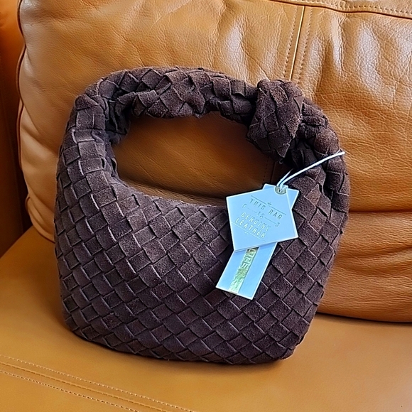 small suede handbag - Picture 1 of 16